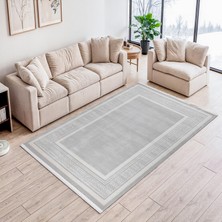 Oreyra Krem Bej Gri Elina Makine Dokuması Doğal Pamuk Taban Modern Salon Koridor Hol Oturma Çocuk Mutfak Halı Kilim Yolluk