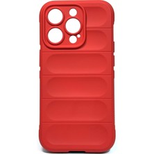 Ve Kırmızı iPhone 14 Pro ile Uyumlu Love Serisi Darbeye Dayanıklı Kamera Korumalı Silikon Kılıf