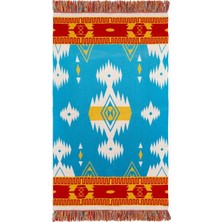 Alanui Icon Jakarlı %100 Saf Yün, Italyan Tasarımı Lüks Battaniye