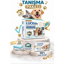 Luckido Çiş pedi Evcil Hayvan Bakım Örtüsü 30lu (Pati tüy Göz Kulak Ağız Mendili Hediyeli)