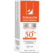 Tokalon Yüz İçin 60 ml Spf 50 Güneş Kremi Suya Dayanıklı Yaz İçin İdeal Koruma