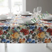 LOOM & LAUREL Yüksek Kaliteli Baskılı Yıkanabilir Mutfak Bahçe Piknik Masa Örtüsü