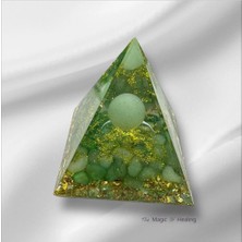 Zodyak Doğal Taş Orgon Piramit 7cm Aventurin