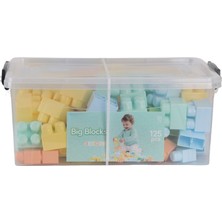 Urfakent 5214 Oyuncak Sandıkta Büyük Renkli Bloklar 125 Parça