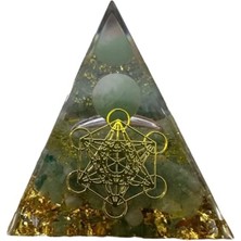 Zodyak Doğal Taş Orgon Piramit Aventurin Doğal Taş Metatron Küpü Sembol