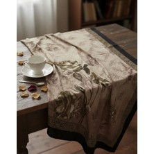 Han Çanta Han Scarf Vintage Gül Desenli Şal