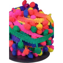 Urfakent Sıralı Ponpon 1 Metre Karışık Renk