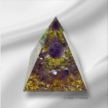 Zodyak Doğal Taş Orgon Piramit 7cm Ametist