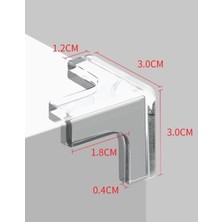 Urfakent 8 Li Set Silikon Şeffaf Masa Kenarı Koruma Aparatı