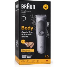 Braun Body Groomer Series 5 Bg5 Erkek Vücut Tıraş Makinesi – Su Geçirmez Skinguard Hassas Bölge Tıraş Makinesi Kablosuz Body Trimmer