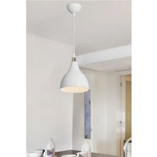 Ferisa Home Modern Beyaz Tekli Sarkıt Avize Mutfak Salon Kuaför Koridor Yatak Odası Tavan Aydınlatma