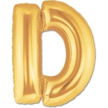 Urfakent D Harf Folyo Balon Altın Renk 40 Inç