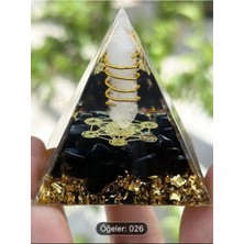 Zodyak Doğal Taş Orgonit Piramit, Çakra Dengesi, Meditasyon, Enerji Jeneratörü