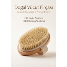 Urfakent Doğal Vücut Fırçası – Kuru Fırçalama, Masaj ve Peeling Etkili Cilt Bakım Fırçası