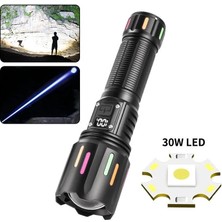 Urfakent PS-9954 30W Zoomlu LED Powerbank Özellikli Şarjlı Profesyonel El Feneri