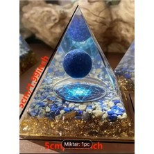 Zodyak Doğal Taş Orgon  Piramidi Lapis Lazuli Piramit Doğal Orgon Meditasyon
