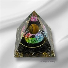 Zodyak Doğal Taş Doğal Taş Orgon Piramidi Kaplangözü Obsidyen Yaşam Çiçeği Piramit