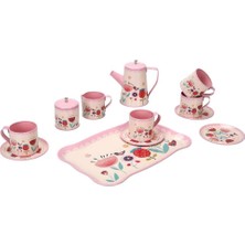 Urfakent 4939 Nessiworld Metal Çay Seti Çiçek Dsn 2A 12PRÇ