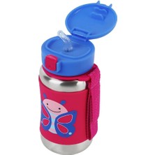 Urfakent Zoo Pipetli Paslanmaz Çelik Suluk 350 ml Kelebek