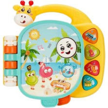 Urfakent Sesli ve Işıklı Zürafa Figürlü Müzik Kitabı