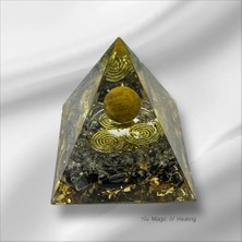 Zodyak Doğal Taş Orgon Piramit Doğal Taş Orgon Piramidi Kaplangözü Obsidyen