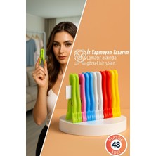 Transformacion Mila Kovalchuk Serisi 48'li Premium Renkli Çamaşır Mandalı Kırılmaz Iz Bırakmaz 722862