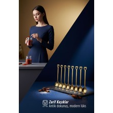 Transformacion 8'li Lüks Gold Zamak Ölçü ve Baharat Kaşığı Seti - Özel Tasarım 722902