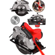 Schatz Profesyonel 1400W Metal Şanzıman Lazerli Daire Testere Bakır Sargılı Sunta Kesme Makinesi Kırmızı