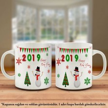 Asilmeydan Yeni Yıl 2019 Kardan Adam Mizahi Happy New Year Kupa Bardak - Hediyelik