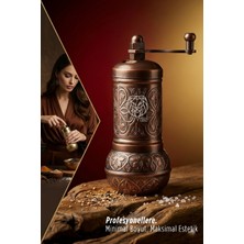 Transformacion Ottoman Bakır Serisi - Antik Işlemeli Tuz ve Karabiber Değirmeni 722905
