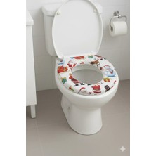 Trendpazarım Yumuşak Çocuk Klozet Adaptörü – Kaymaz, Renkli Desenli, Tuvalet Eğitici Koltuk