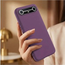 Caseonn Tecno Spark Slim 5g Kılıf Esnek Yumuşak Mat Silikon Mor