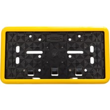 Fantastik Store Çerçeveli Dikdörtgen  Plakalık Plaka Altlığı Sarı 32X17CM 1 Adet