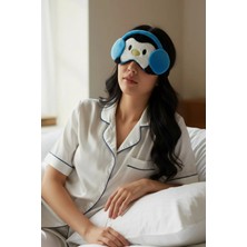 Caş Dekorasyon Karışık Renk Penguen Peluş Uyku Bandı