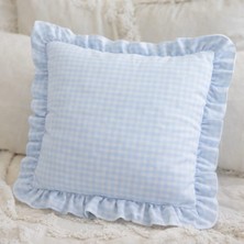 Vintage Pötikareli Fırfırlı Bohem Kırlent Kılıfı