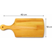 Dingoda Doğal Masif Ahşap Kesme Tahtası – Et & Sebze Doğrama Için Ideal