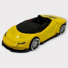 Hopinip Metal Mini Arabalar  8 cm - Sarı - 2 (Lisinya)