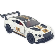 Hopinip Çek Bırak Araba Metal - 3672C - Beyaz - Sarı (Lisinya)