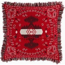 Alanui Bandana Jakarlı Kaşmir Yün Karışımlı, Italyan Tasarımı Dekoratif Kırlent