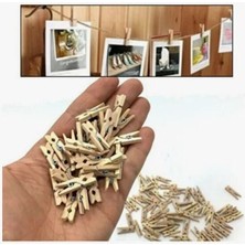 Hopinip Mandal Mini Ahşap Mandal (100 Adet) - Lisinya