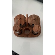 Feyza Design Şık 5'li Tuzluk ve Biberlik Seti, Modern Mutfak Gereçleri