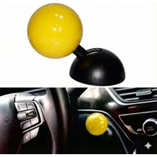 Fantastik Store Bilardo Topu Tasarımlı Metal Start Stop Düğmesi Sarı