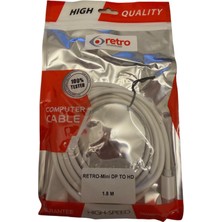 Retro 1.8mt Mini Displayport To Hdmı Kablo