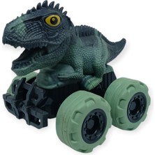 Hopinip Sürtmeli Dinazor Arabalar 12 cm - H-20 - Stegosaurus - Yeşil (Lisinya)