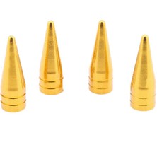 Fantastik Store Alüminyum Sivri Sibop Kapağı Altın Sarı 4'lü 32MM