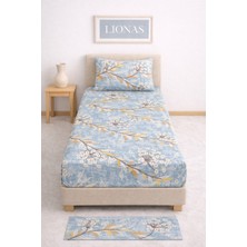 Tek Kişilik Desenli Lastikli Çarşaf Seti 90X200 cm + 1 Yastık Kılıfı 50X70