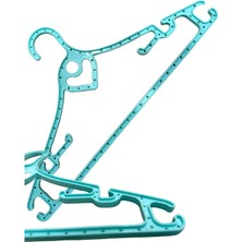 Entropiy Turkuaz 48 Adet - Renkli Şık Desenli Plastik Askı – Elbise Askısı Dayanıklı Nokta Desenli Kıyafet Askısı | Ceket, Gömlek, Eşarp, Crop, Okul Kıyafetleri Için Uygun