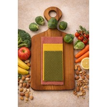 Home Puantiye Desenli Tekrar Kullanılabilen Doğal Balmumlu (Balmumu) Gıda Saklama Kumaş Bez 3’lü