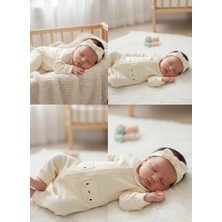 Pookie Kız Bebek Tulum - Krem