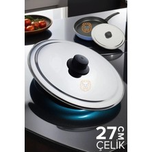 Creatividad Solutions 27 cm Kızartma Tavası Kapağı Çelik Żelazny Design 721572